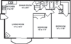 2 bedroom, 1.5 bathroom